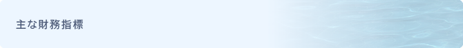 主な財務指標