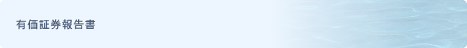 有価証券報告書